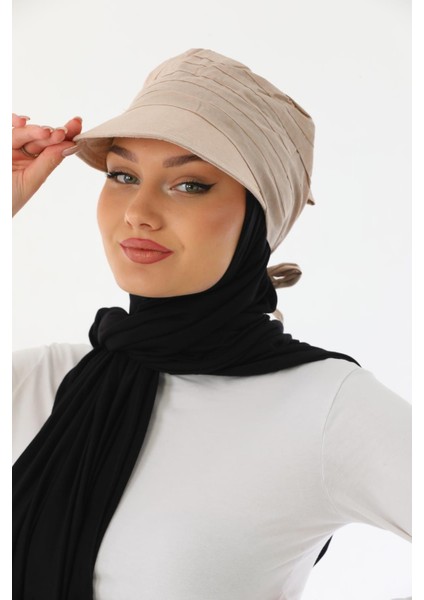 Safari Bağlamalı Pudra Siperli Bandana Vizör fırsatları