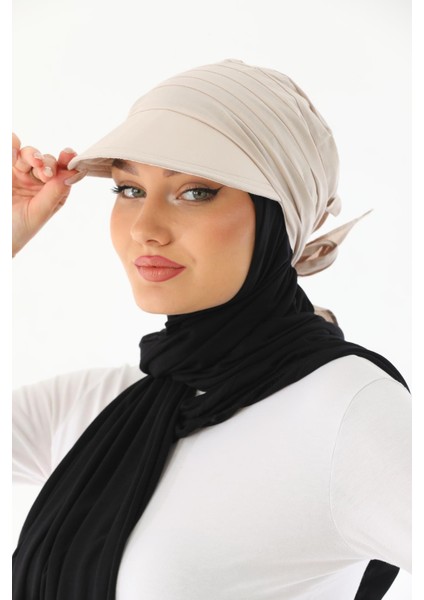 Safari Bağlamalı Vizon Siperli Bandana Vizör