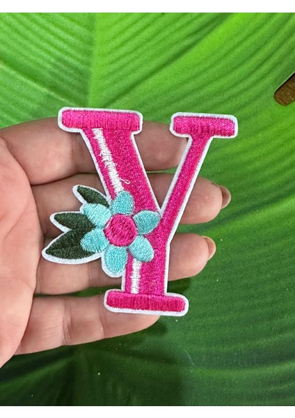 7x6 cm Ütü Ile Yapışan Nakış Işleme Y Harfi Arma Yama Dikiş Aksesuarı