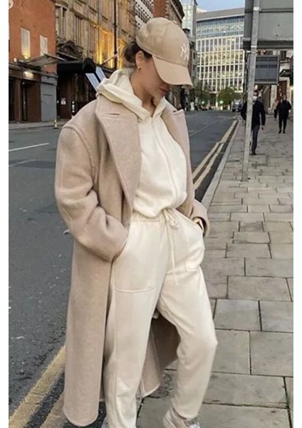 Unisex Ny Nakışlı Bej Kep Şapka