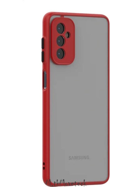 Samsung Galaxy A35 Kılıf Kamera Lens Korumalı Arkası Mat Buzlu Sert Silikon Tuşları Renkli Military Ince Kapak Parmaz Izi Yapmaz