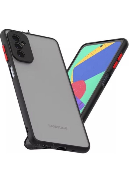 Samsung Galaxy A35 Kılıf Kamera Lens Korumalı Arkası Mat Buzlu Sert Silikon Tuşları Renkli Military Ince Kapak Parmaz Izi Yapmaz