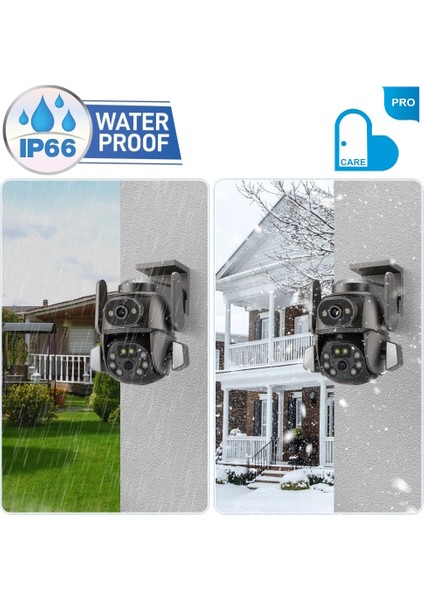 Mpia Hina Dual Lens 360° Görüş Hareketli Wi Fi Waterproof Akıllı Ip Güvenlik Kamerası Türkçe (Carecampro) Uygulama