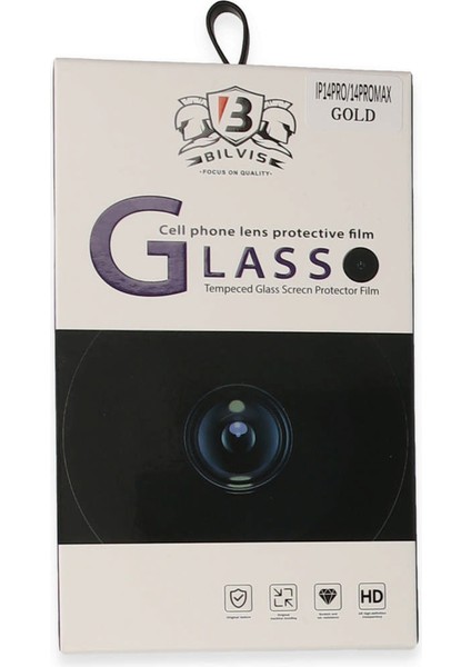 Iphone 14 Pro Bilvis Titan Kamera Lens - Gold 277097