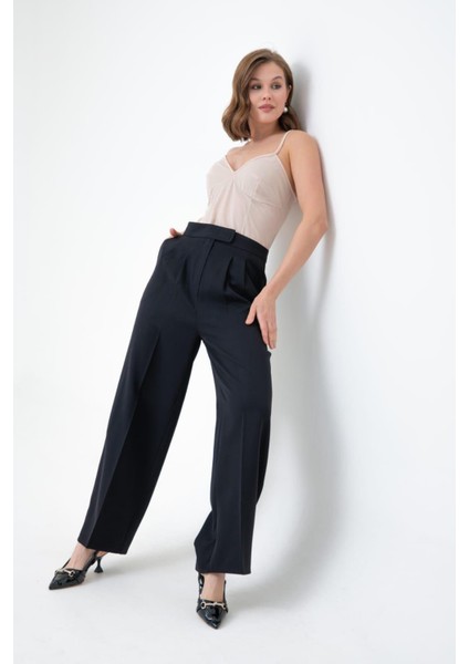 Kadın Palazo Pantolon Siyah