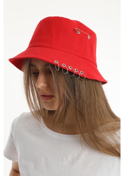 Çengelli Piercingli Kova Bucket Şapka