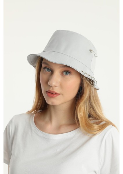 Çengelli Piercingli Kova Bucket Şapka