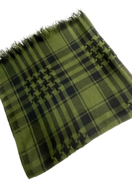 Pamuklu Puşi Poşu Kefiye Şal ve Atkı Haki FLR24144 fiyatları