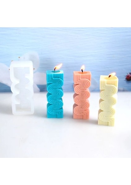 Dekoratif Wave Mum Kalıbı Küçük Boy fiyatları