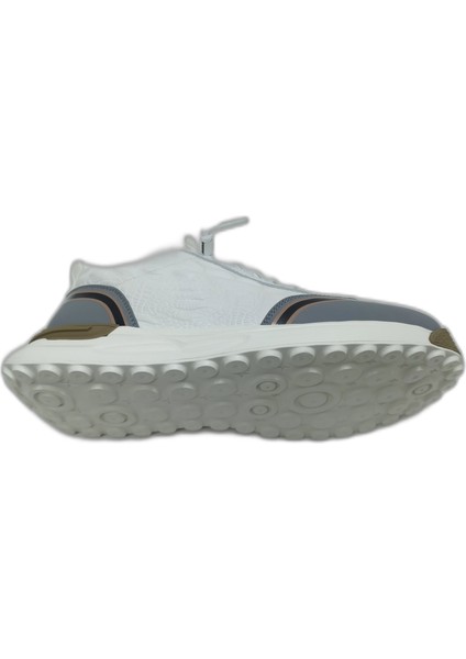 Beyaz Erkek Deri Sneaker Spor Ayakkabı