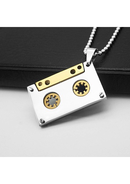 Kaset Kolye Gümüş Gold Paslanmaz Çelik 316L fiyatları