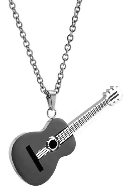 Gitar Kolye Paslanmaz Çelik 316L Black Unisex fiyatları