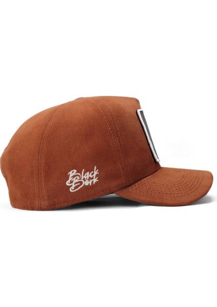 V1 Baseball Never Give Up - 3sb Kod Logolu Unisex Camel Şapka (Cap) modelleri