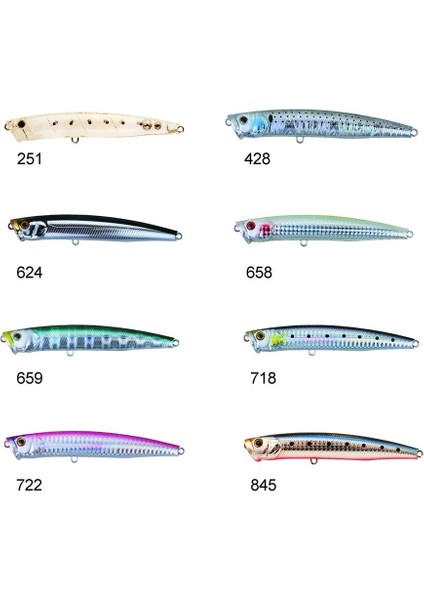 Zipbaits Skinny Pop Floating 130MM Su Üstü Popper 24GR Maket Balık