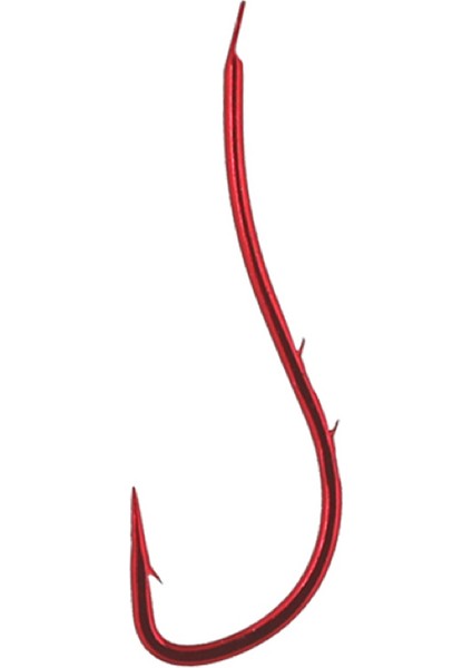 59330 Ryusen Bh Worm Tırnaklı Iğne #2 (6 Adet) Kırmızı