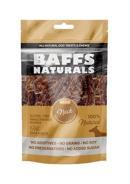 Baffs Natural Tavuk Boyun Köpek Ödül Maması 100 gr