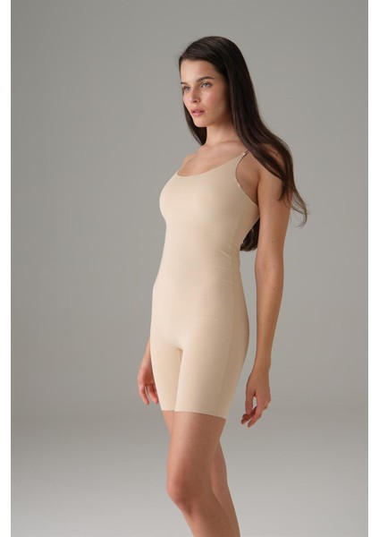 Kadın Ten Dikişsiz Askılı Tulum Bodysuit 12483 modelleri