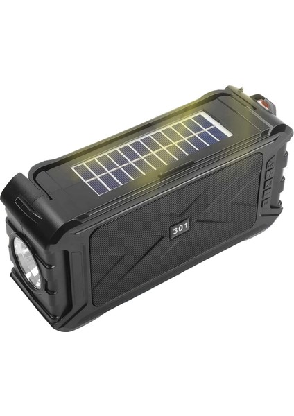 SY999 Solar Güneş Enerji Fm Radyo Bluetooth Hoparlör