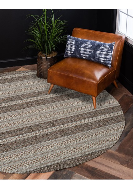 Ely E2553y Kiremit Hasır Dokulutozsuz Havsız Özel Ölçü Antre Mutfak Balkon Salon Halı Kilim Yolluk