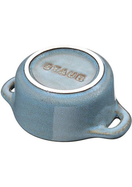Ceramıque Mini Döküm Tencere Antik Turkuaz 10 cm 200 ml Yuvarlak - 405120000 fırsatları