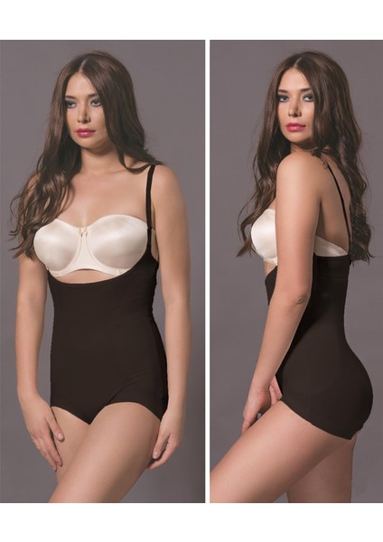 Kadın Çıtçıtlı Siyah Body Korse 1553