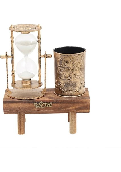 Isme Özel Dekoratif Kalemlikli Kum Saati modelleri
