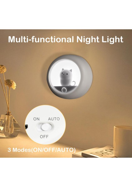 Standlı Cat Hareket Sensörü Işığı: Şarj Edilebilir ve Kısılabilir (Beyaz) (Yurt Dışından) fiyatları