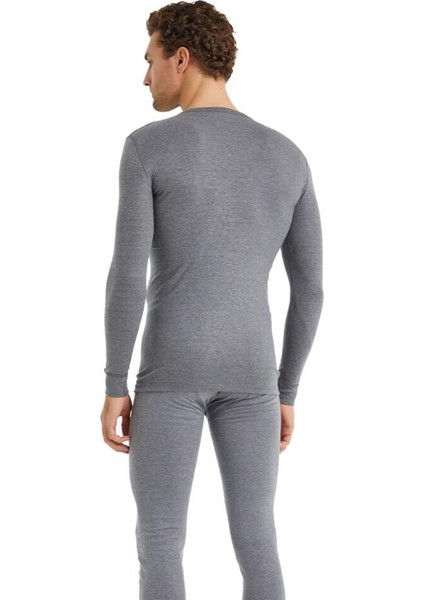 V Yaka Gri Unisex Uzun Kol Thermal İçlik C7T5N2O1 fırsatları