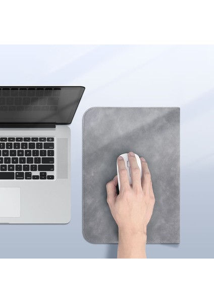 16 Inç Yatay Laptop Çantası Pu Deri Yumuşak Astar Dizüstü Bilgisayar Kılıfı + Küçük Çanta-Gri (Yurt Dışından) fiyatları