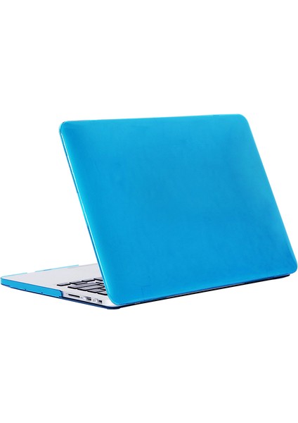 Seashell Digital MacBook Pro 16 Inç (2019) Için Ön ve Arka Şeffaf Şok Emme Sert Pc Kılıfı - Bebek Mavisi (Yurt Dışından)