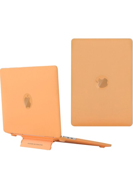 MacBook Air 13 Inç (2013-2017) A1466/(2010-2012) A1369 Laptop Kılıfı Isı Dağılımı Kickstand Pc Kapağı-Sarı (Yurt Dışından)
