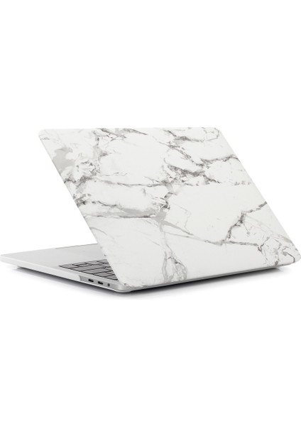 Desenli Sert Koruyucu Kılıf MacBook Pro 13 Inç 2016 A1706/A1708/A1989/A2159/A2251/A2289/A2338-MERMER Tahıl/koyu Gri (Yurt Dışından)