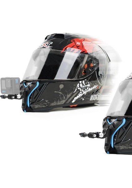 Soh Motosiklet/bisiklet Kaskı Çene Kayışı Gopro Hero 12 11 10 9 8 7 Akaso Insta 360 ve Daha Fazlasıyla Uyumlu (Yurt Dışından)