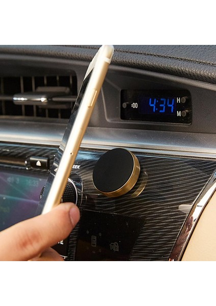 Alüminyum Alaşımlı Evrensel Yaratıcı Yuvarlak Araba Manyetik Hava Firar Dağı Telefon Tutucu Braketi Standı (Yurt Dışından) modelleri