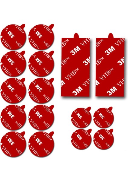 Manyetik Kontrol Paneli Için 3m Yapışkan Yapışkan Değiştirme Pop Out-Stand Montaj Tabanı Daire Çift Taraflı Bant Dash Için 2 Paket Dikdörtgen Vhb Etiket Pedleri Mıknatıslı Telefon (Yurt Dışından)