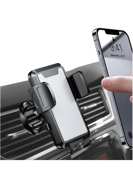 Araba Için Telefon Montajı, Havalandırmalı Cep Telefonu Tutucu Eller Serbest Beşik, Evrensel Sabit Kolay Kelepçe Telefon Tutucu Montajı, iPhone 14 13 12 Pro Max ve Daha Fazla Akıll (Yurt Dışından)