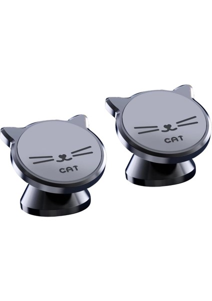 Adet Kedi Telefon Tutacağı Cep Telefonu Için Manyetik Araç Montajı Araç Telefonu Montajı Manyetik Cep Telefonu Kickstand Telefon Bağlantıları Araba Akıllı Telefon Rafı Döndürülebil (Yurt Dışından)