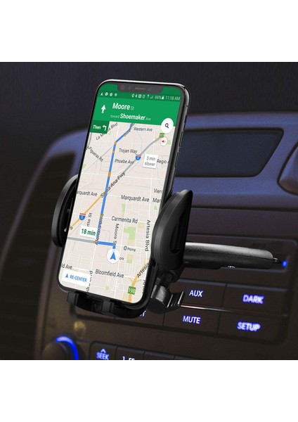 Sağlam CD Yuvası Telefon Montajı, Eller Serbest Araç Telefonu Tutucu Tüm iPhone ve Android Cep Telefonlarıyla Evrensel Uyumlu, Akıllı Telefon Mobil Cihazları Için (Yurt Dışından)