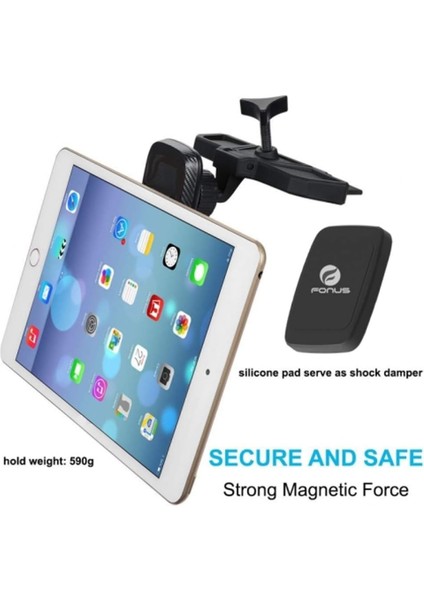 CD Yuvası iPhone 15/pro/max/plus ile Uyumlu Araç Montaj Parçası - Manyetik Tutucu Döner Bağlantı Istasyonu Güçlü Tutuşlu iPhone 15/pro/max/plus Için CD Çalar Yuvası (Yurt Dışından)