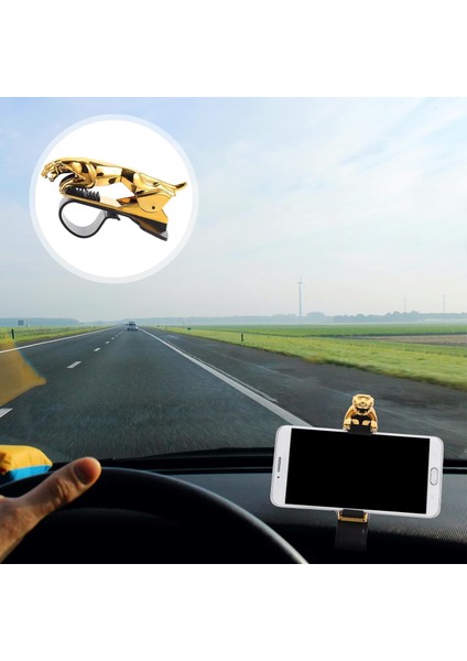 Araç Telefonu Tutucu Araç Telefonu Tutucu Komik Kontrol Paneli Tutucu Cep Adam Klip Araç Montaj Leopar Telefon Altın Standı Cep Telefonu Için Araç Tutucu Telefon Tutucu Telefon Tut (Yurt Dışından) fırsatları