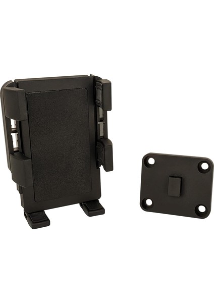 Amps Adaptör Plakalı Portagrip Telefon Tutucu, Siyah (Yurt Dışından)