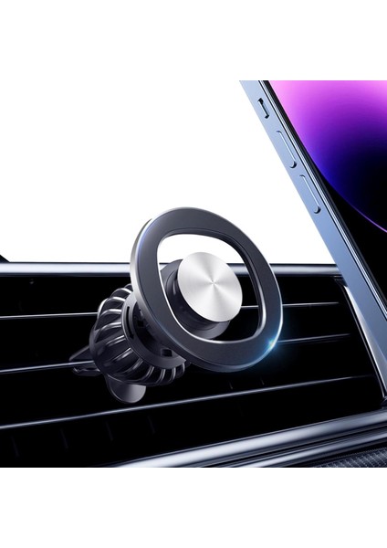 Araba Için Manyetik Telefon Tutucu, Güçlü Mıknatıslı Magsafe Araç Montajlı Telefon Tutucu -360° Dönebilen Havalandırma Deliği iPhone 15 14 13 12 Mini Pro Max Plus ile Uyumlu (Yurt Dışından)