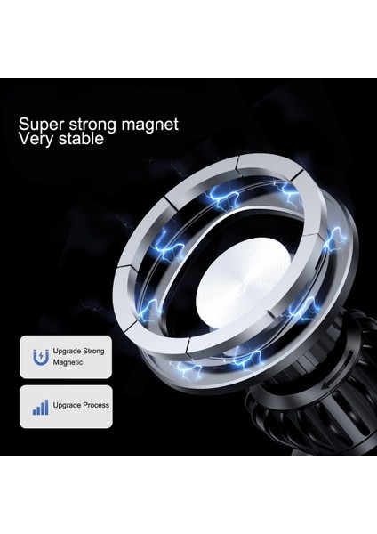 Araba Için Manyetik Telefon Tutucu, Güçlü Mıknatıslı Magsafe Araç Montajlı Telefon Tutucu -360° Dönebilen Havalandırma Deliği iPhone 15 14 13 12 Mini Pro Max Plus ile Uyumlu (Yurt Dışından)