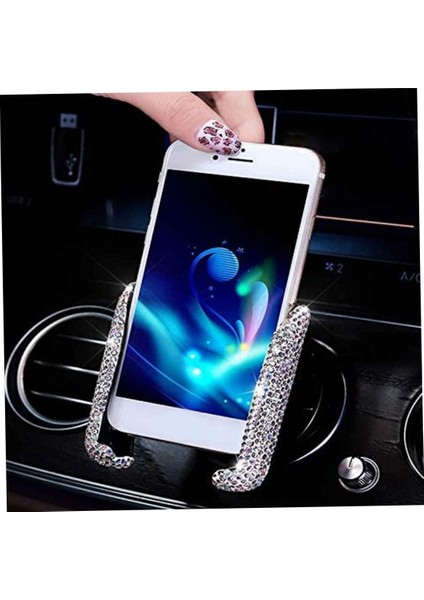 Bling Araç Telefonu Tutucu Mini Araç Dash Hava Firar Otomatik Telefon Tutucu, 360° Ayarlanabilir Kristal Araba Aksesuarları Araç Tutucu (Yurt Dışından) modelleri