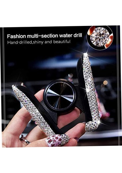 Bling Araç Telefonu Tutucu Mini Araç Dash Hava Firar Otomatik Telefon Tutucu, 360° Ayarlanabilir Kristal Araba Aksesuarları Araç Tutucu (Yurt Dışından) fırsatları