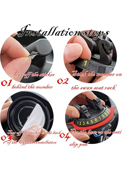 Çok Işlevli Araç Kaymaz Mat Otomatik Telefon Tutucu, Telefonlar, Anahtarlar, Gadget'lar Için Telefon Tutucu ile Evrensel Çok Işlevli Araç Kontrol Paneli Matwith Geçici Park Numbe (Yurt Dışından) fırsatları