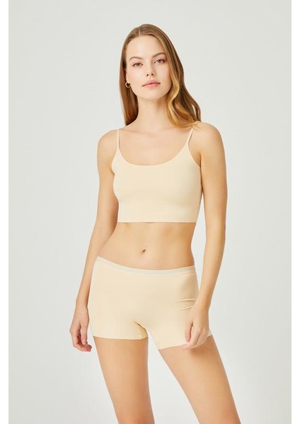 Basic Lazer Kesim Dikişsiz Kadın Boxer Külot 6'lı Paket-2