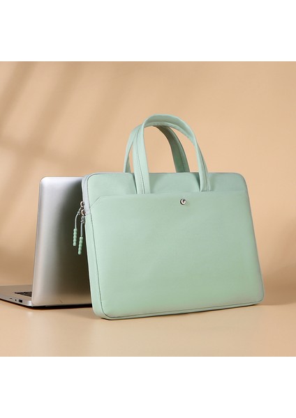 14-14.6 Inç Bilgisayar Çantası Fermuarlı Taşınabilir Notebook Çantası Laptop Aksesuarları Saklama Çantası-Yeşil (Yurt Dışından) fiyatları