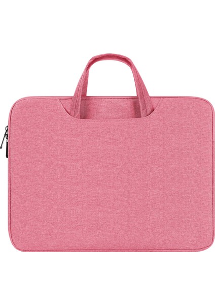 15.5-16 Inç Laptop Çantası Su Geçirmez Polyester Kumaş Bilgisayar Taşıma Çantası-Pembe (Yurt Dışından)
