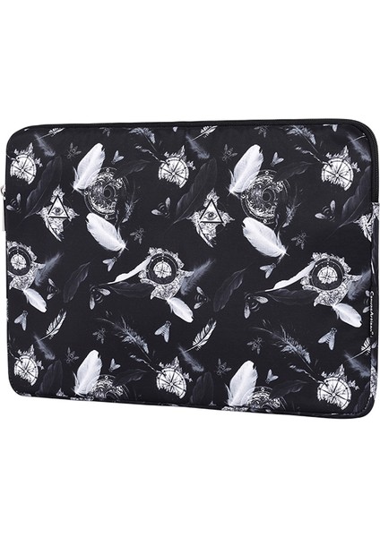 Windbell Tüy Baskı Dizüstü Bilgisayar Koruyucu Kılıf Taşıma Çantası-Siyah/12-Inç Dizüstü Bilgisayar Için (Yurt Dışından) fiyatları